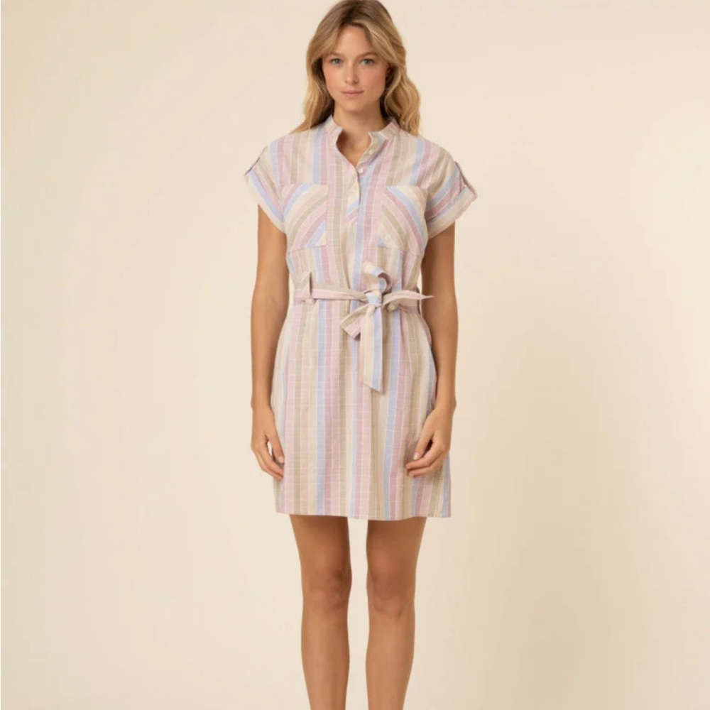 FRNCH Summer Dress Liv Dress (Multi) Pastel Size XS